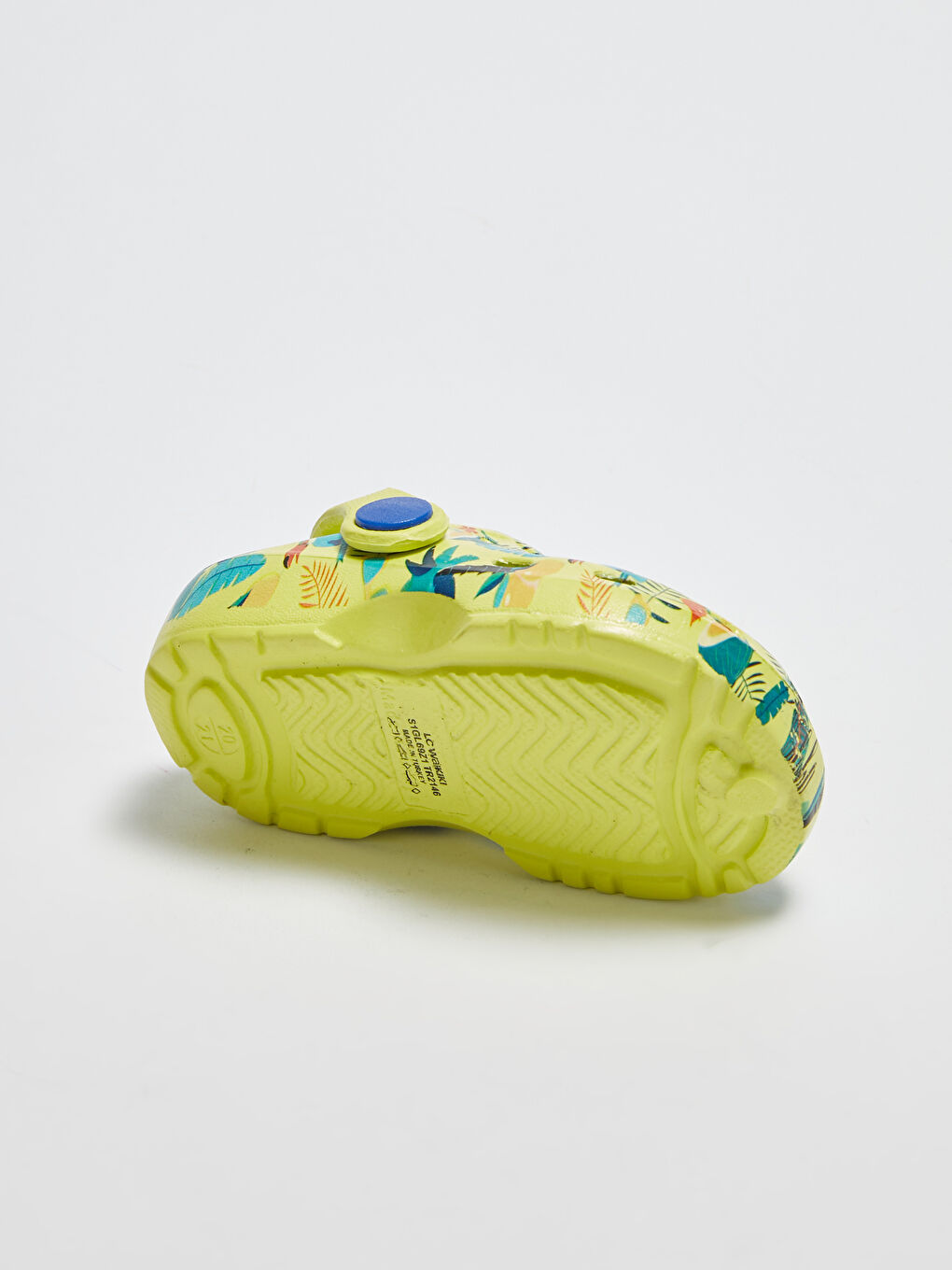 Yeşil Baskılı Erkek Bebek Plaj Sandaleti-3