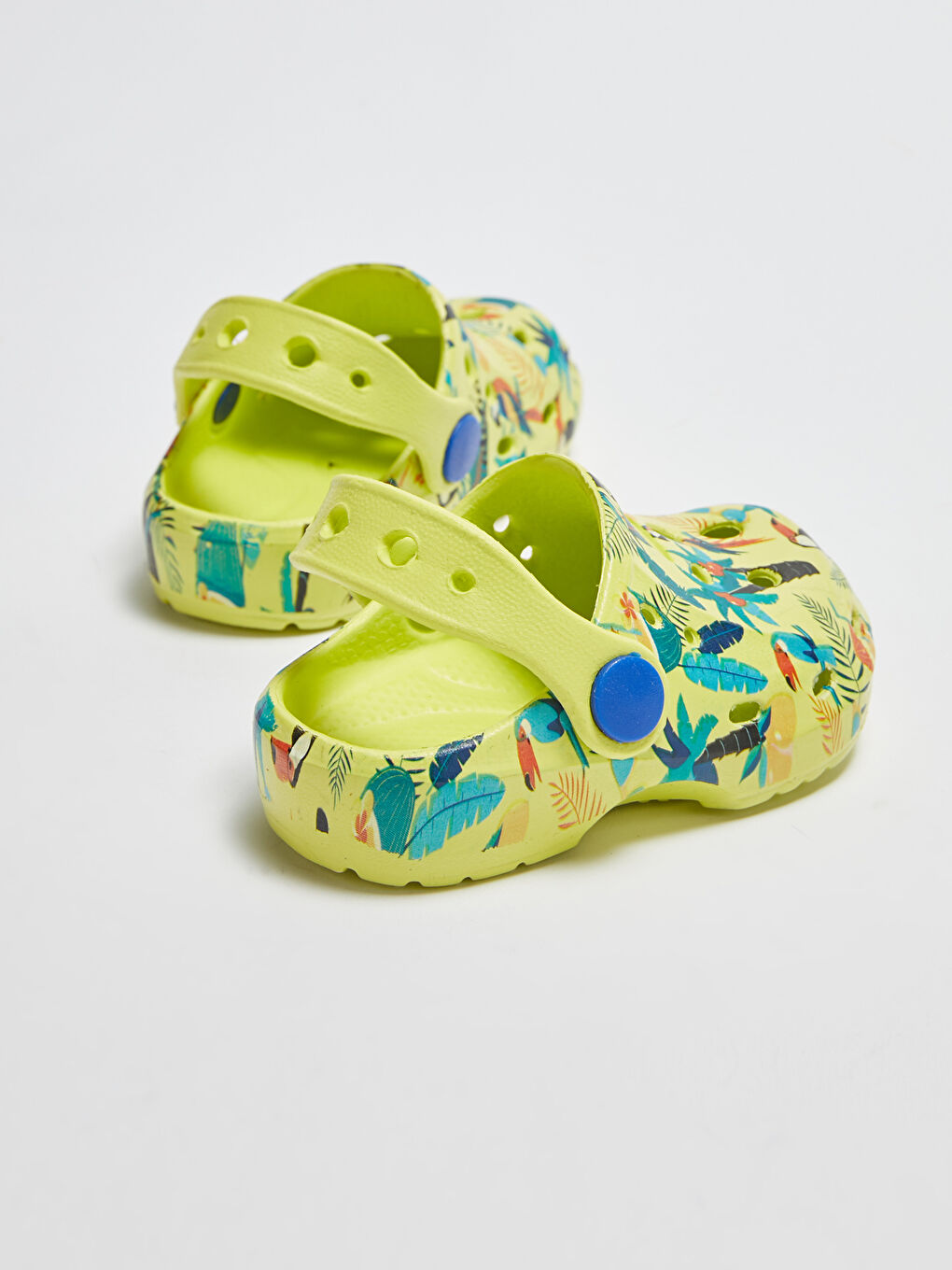 Yeşil Baskılı Erkek Bebek Plaj Sandaleti-4