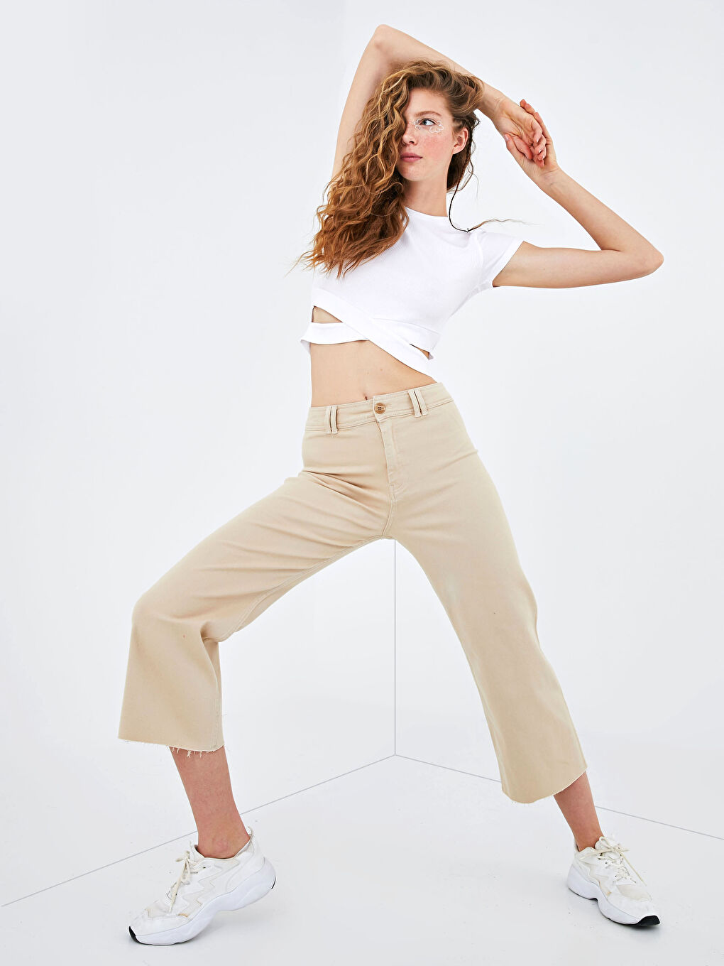 Žena BEŽ Traperice-3