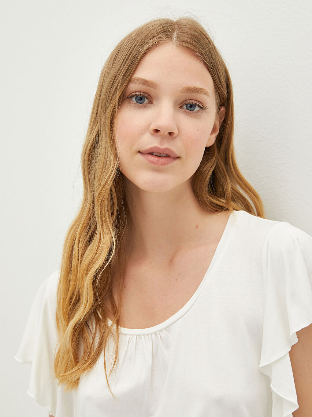 Ensemble de Pyjamas Capri pour Femmes à Manches Courtes en Viscose avec Encolure en U et Imprimé-2