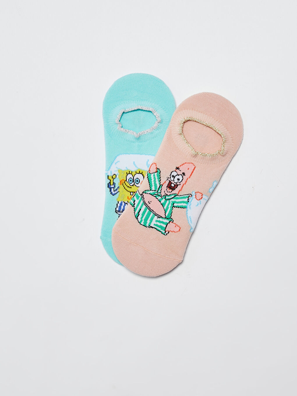 جوارب بوتي مطبوعة سبونج بوب للسيدات - قطعتين