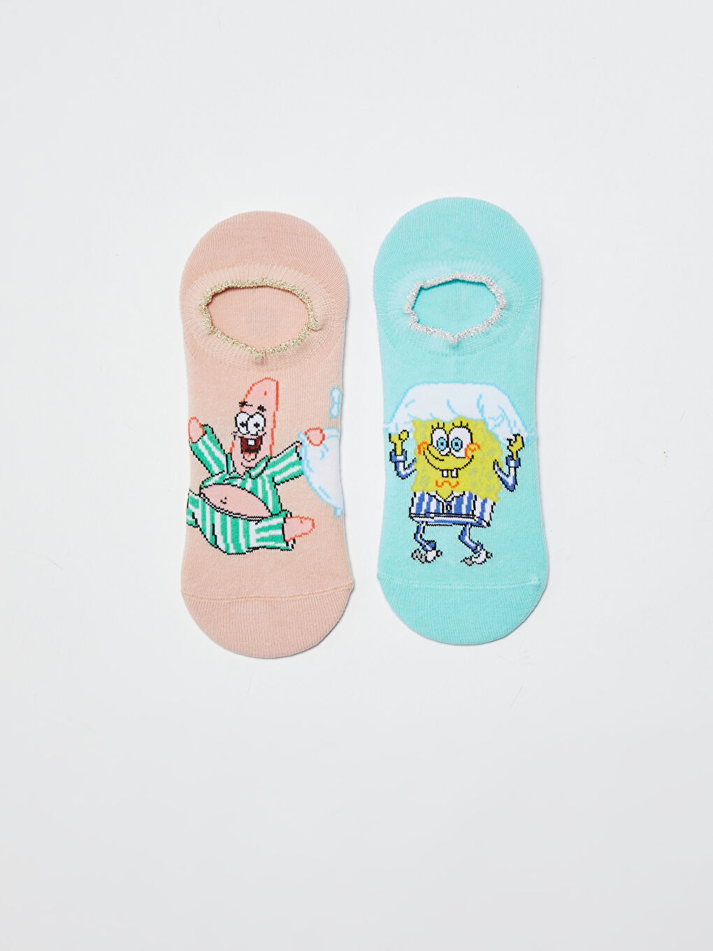 جوارب بوتي مطبوعة سبونج بوب للسيدات - قطعتين-1