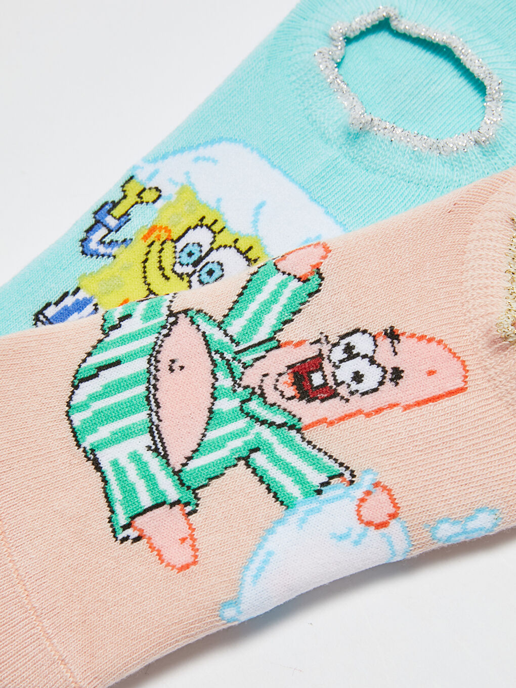 جوارب بوتي مطبوعة سبونج بوب للسيدات - قطعتين-2