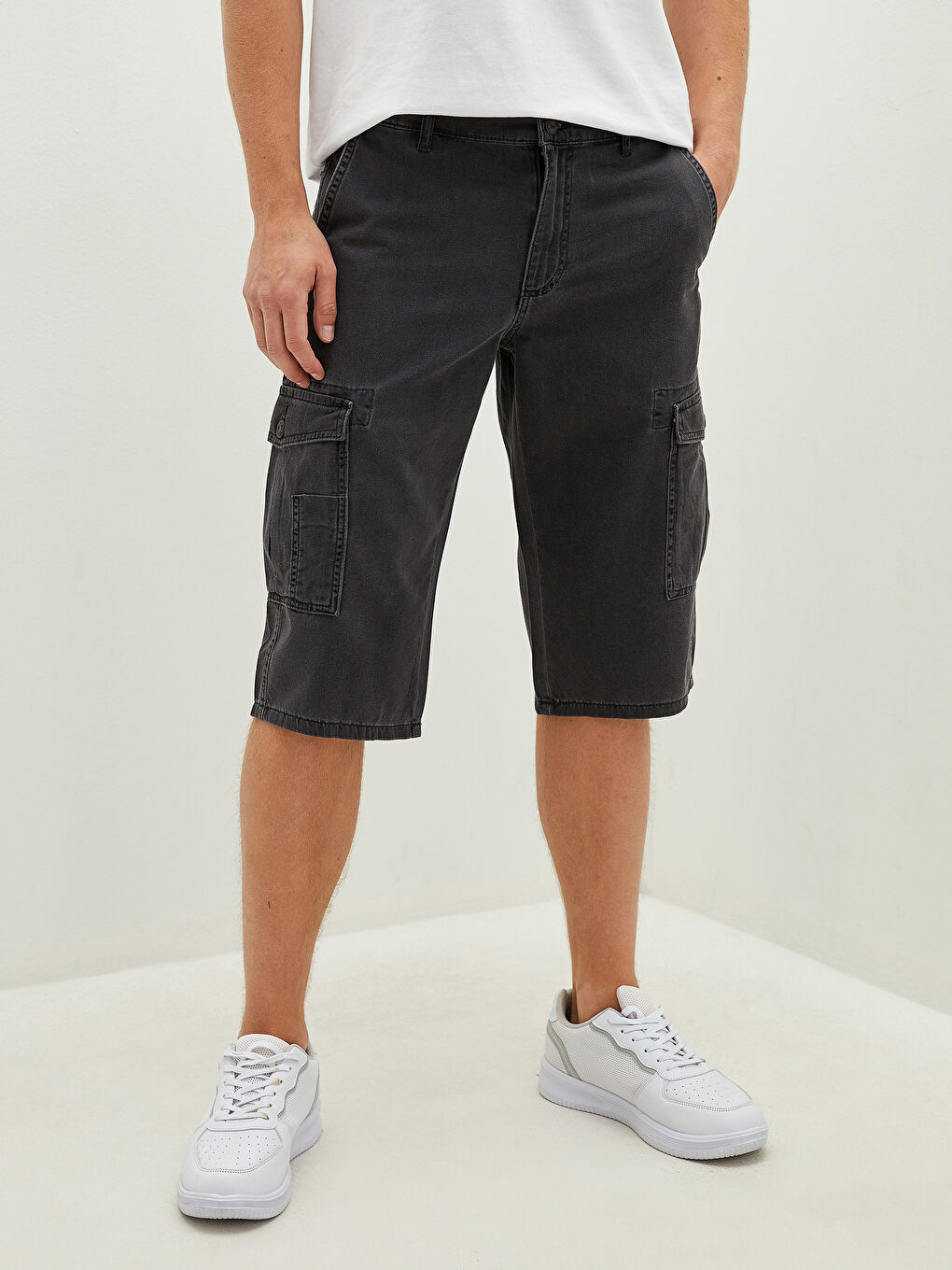 شورت برمودا جينز رجالي فضفاض-2