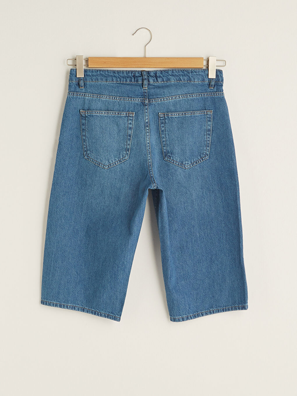 Шорты-бермуды джинсовые стандартного кроя для мужчин-6