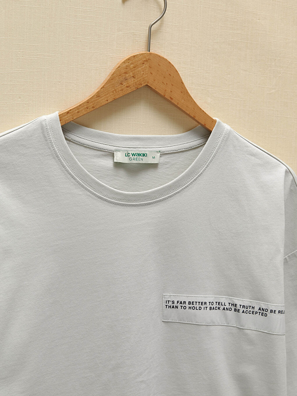 Gri Bisiklet Yaka Kısa Kollu Baskılı Penye Erkek Tişört-6