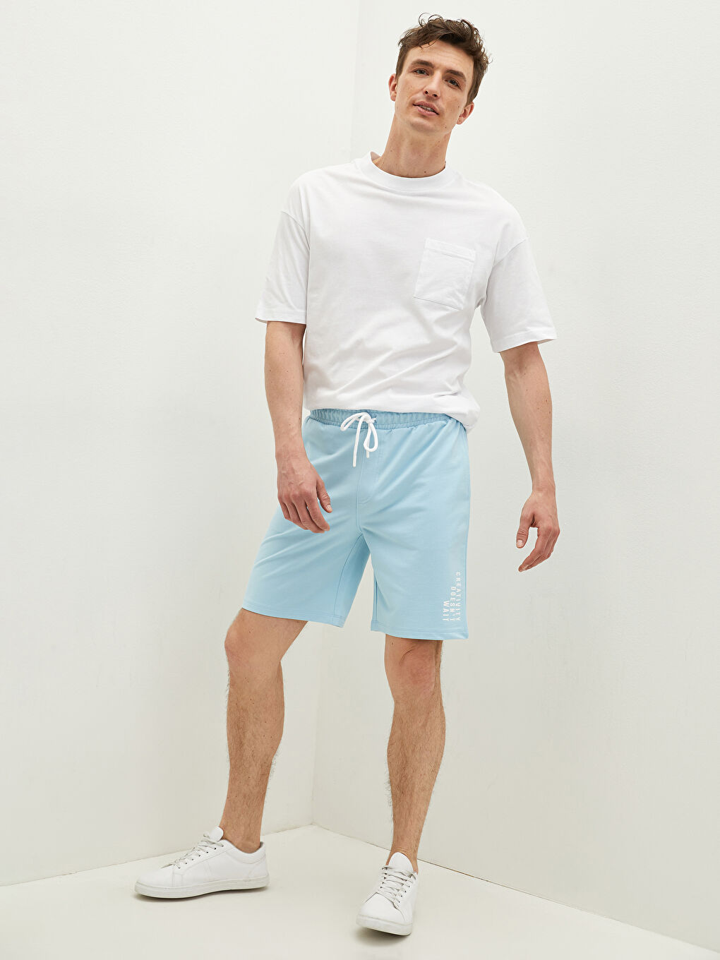Slim Fit Sport Men Shorts-1