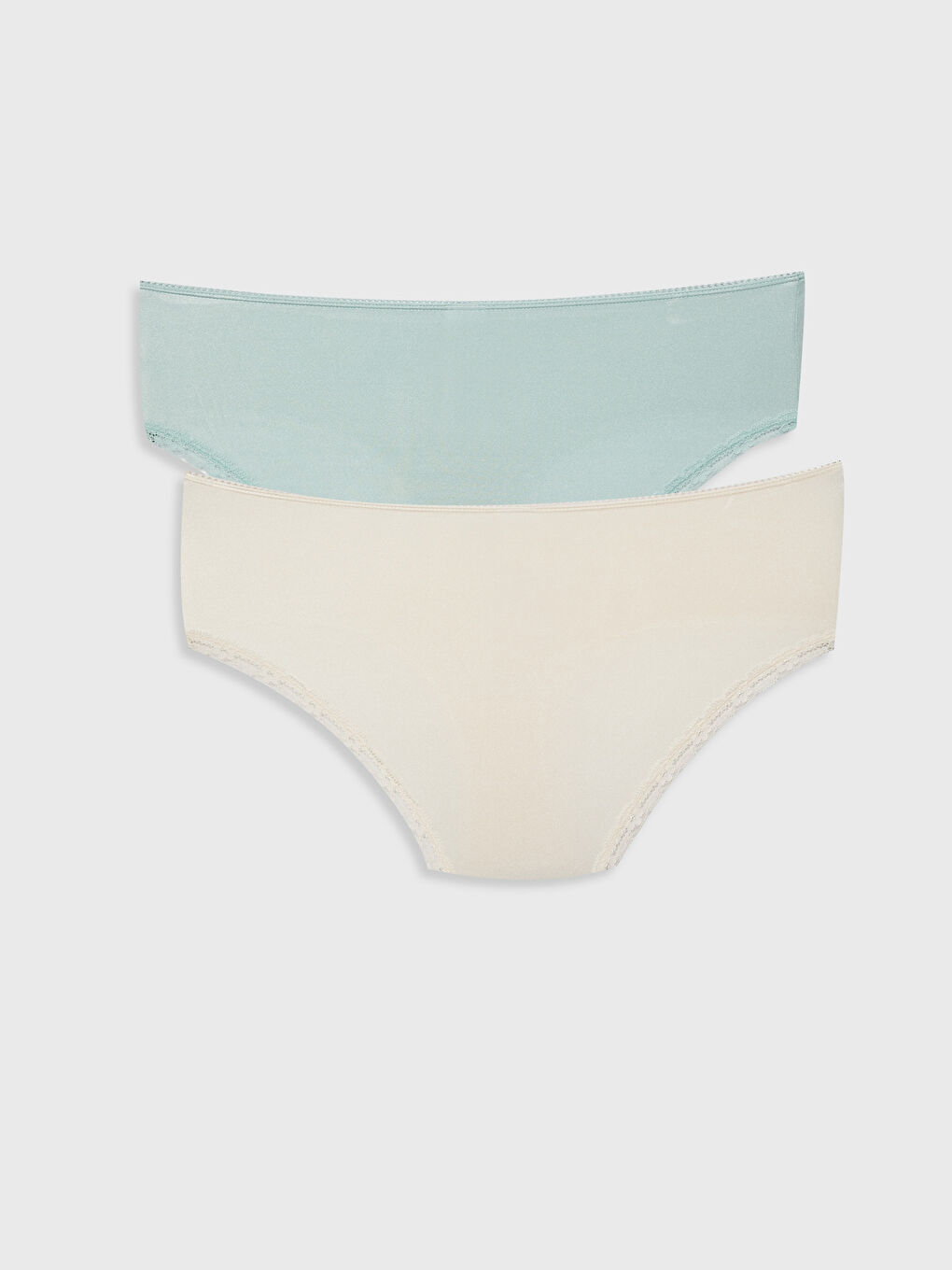 Pembe Dantelli Klasik Külot 2'li-1