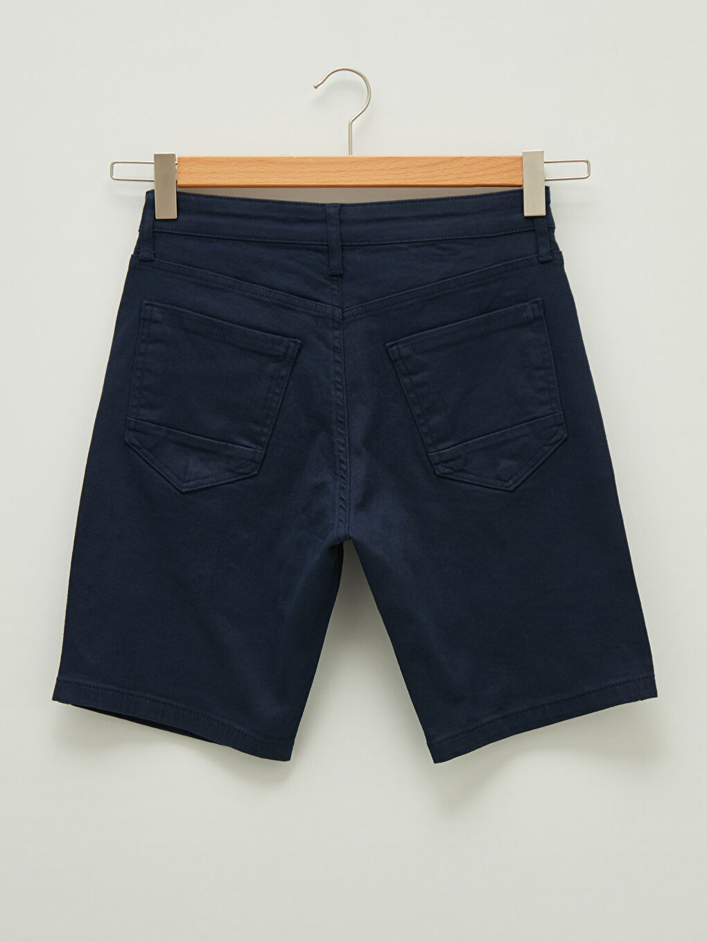 Шорты Мужские Прямого Кроя из Габардина-6