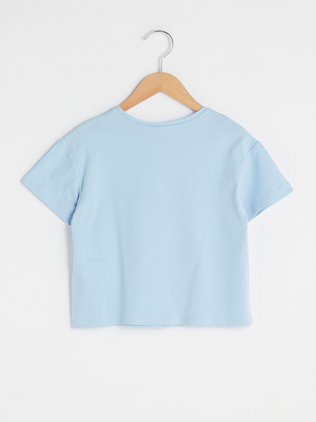 Crew Neck Minnie Mouse Printed Short Sleeve Girls' T-Shirt-1