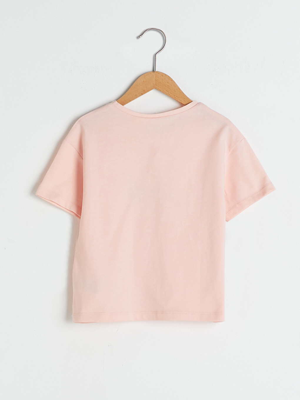 Crew Neck Minnie Mouse Printed Short Sleeve Girls' T-shirt-1