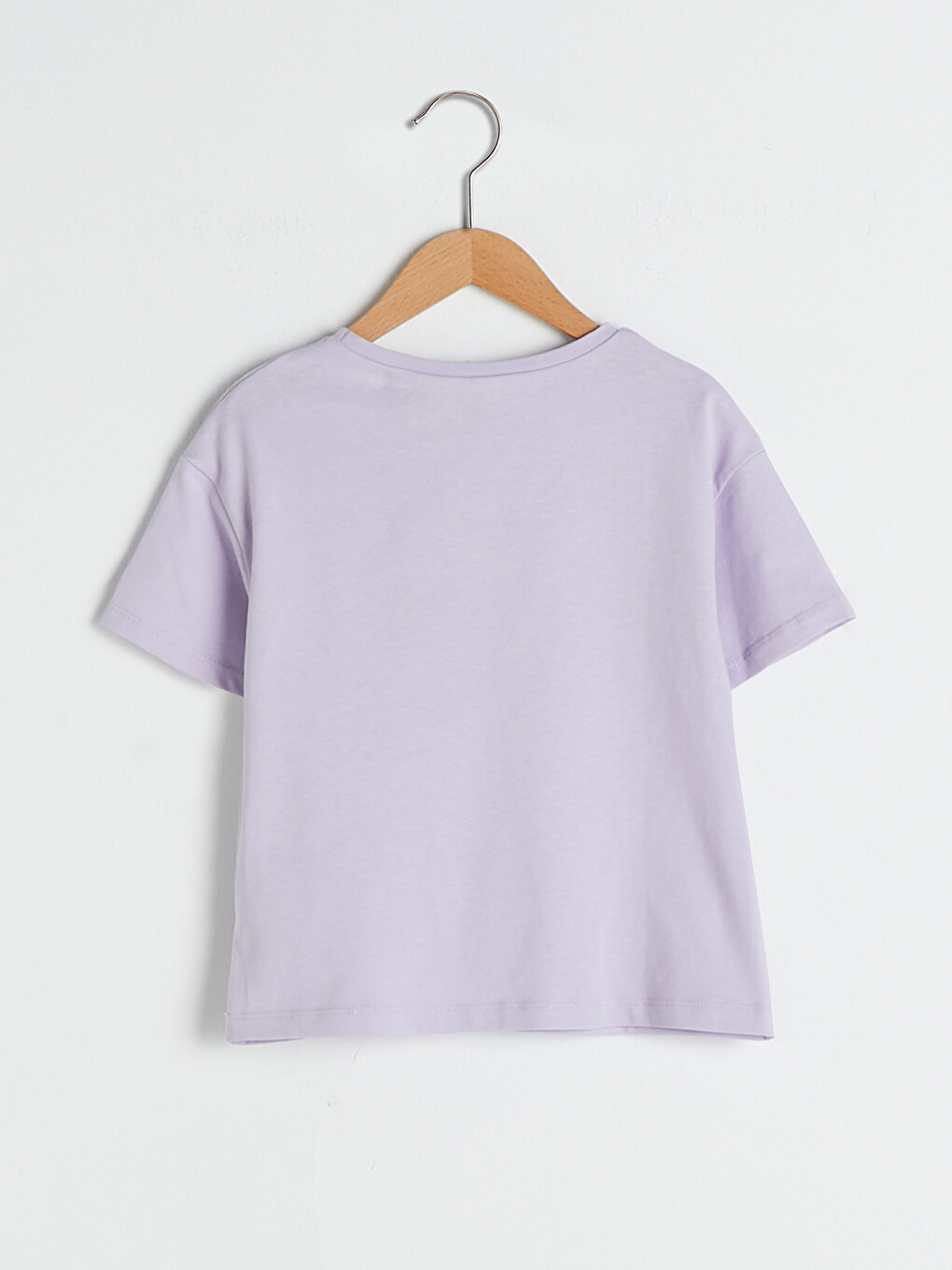 Crew Neck Minnie Mouse Printed Short Sleeve Girls' T-shirt-1