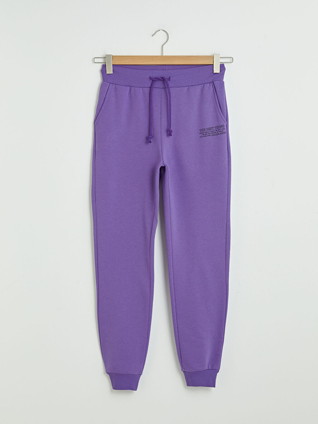 بنطلون رياضي تخين مطبوع بخصر مطاطي للسيدات-5