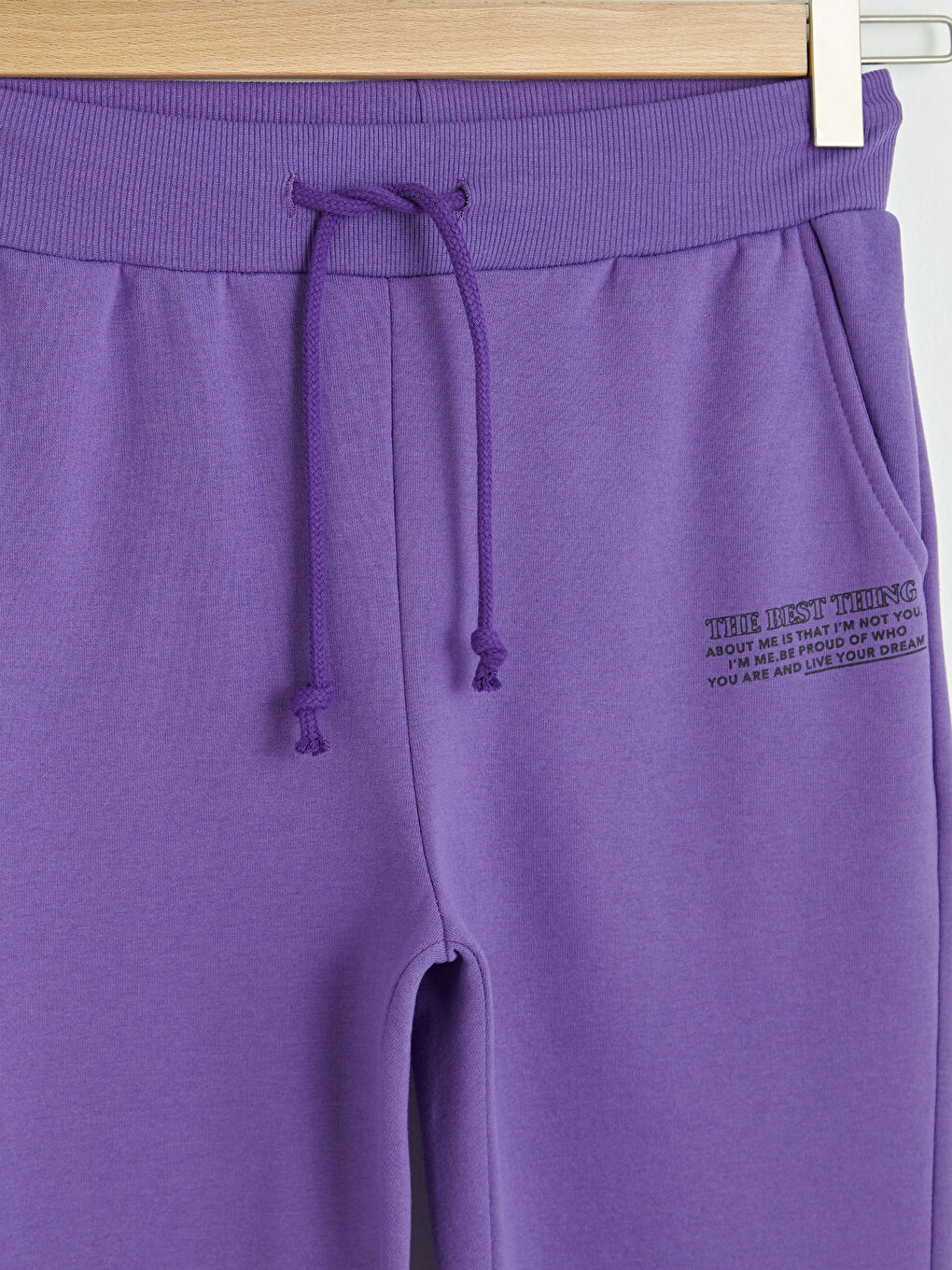 بنطلون رياضي تخين مطبوع بخصر مطاطي للسيدات-6