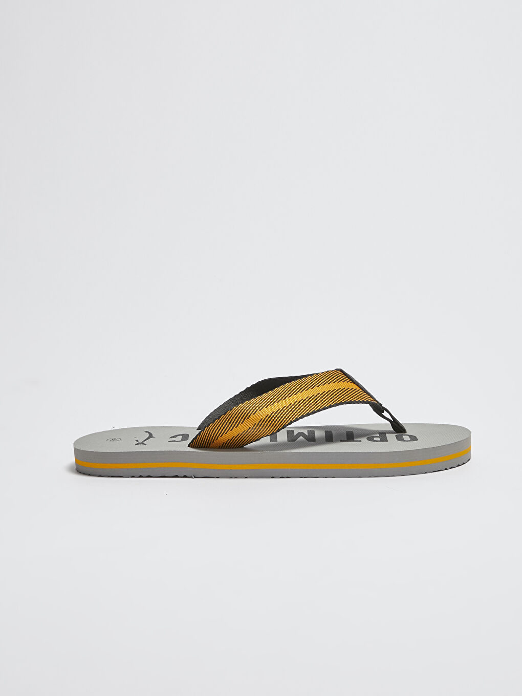 Gri Baskılı Parmak Arası Erkek Plaj Terliği-1