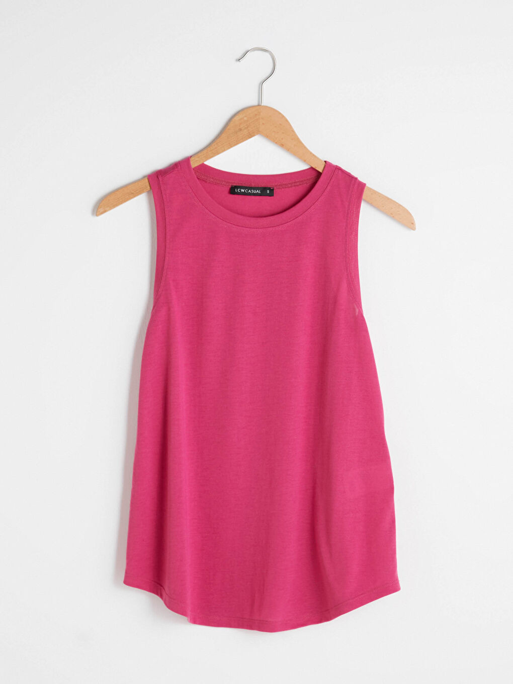 Женская спортивная майка с круглым вырезом стандартного кроя-6