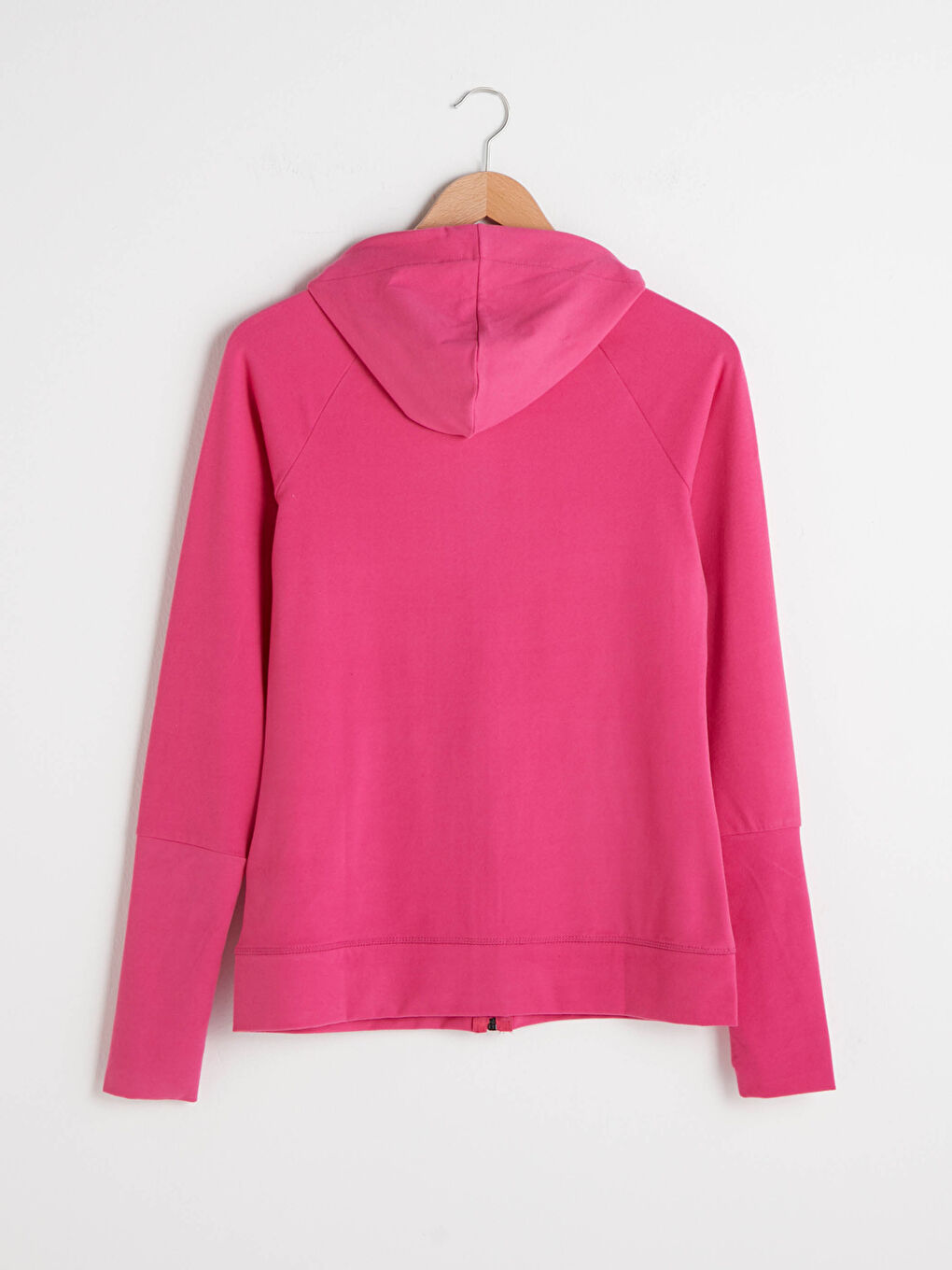 Hooded Collar Pocket Detailed Long Sleeve Women's Sports Cardigan-10
