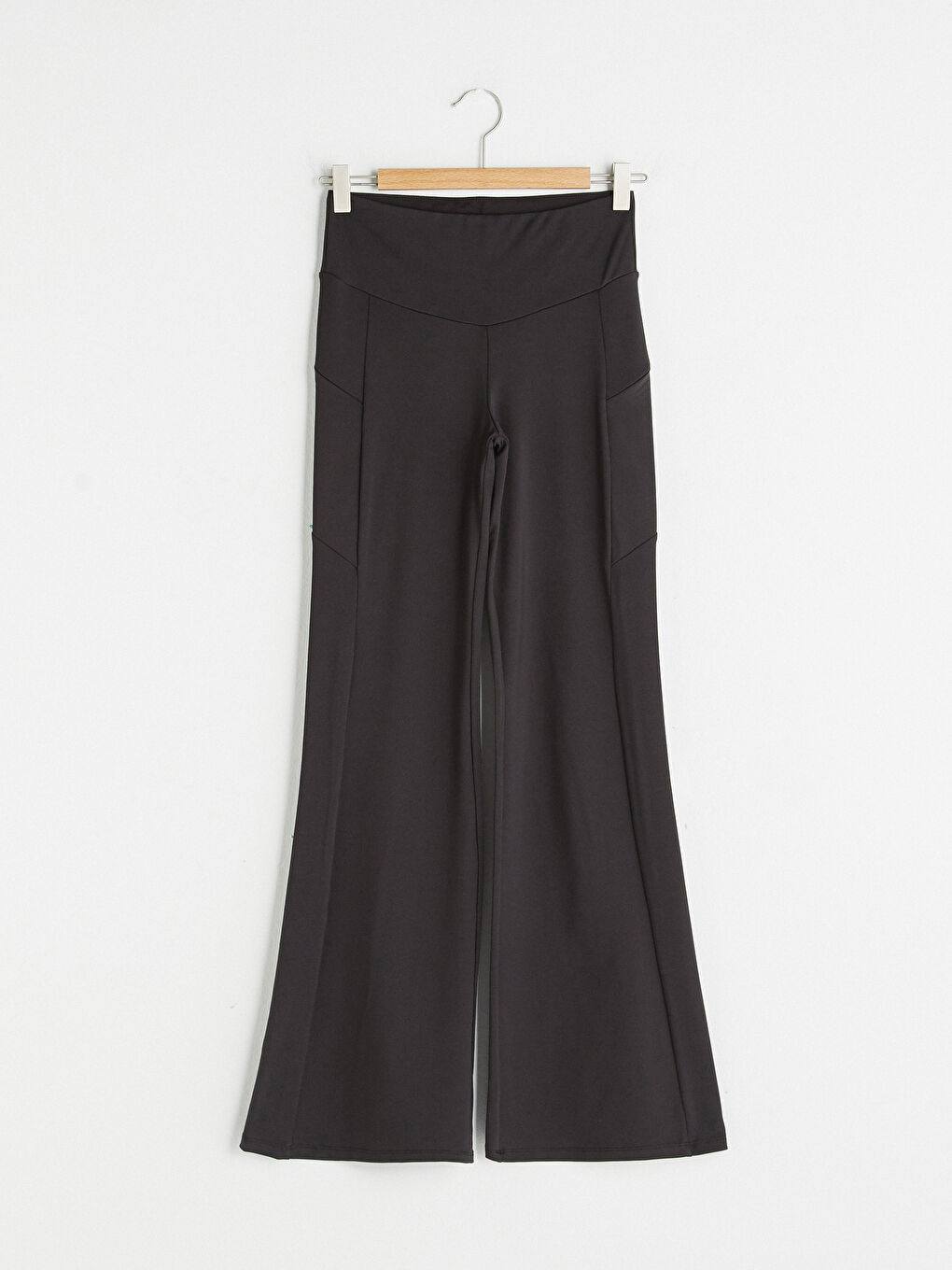Elastic Waist Narrow Fit Wide Leg Women's Sports Tracksuit Bottom-6