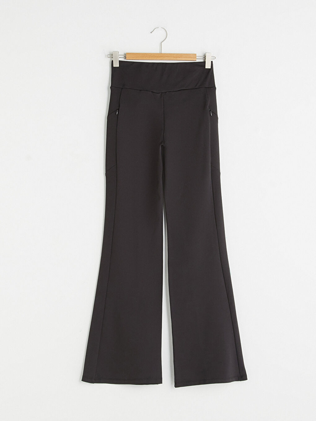 Elastic Waist Narrow Fit Wide Leg Women's Sports Tracksuit Bottom-7