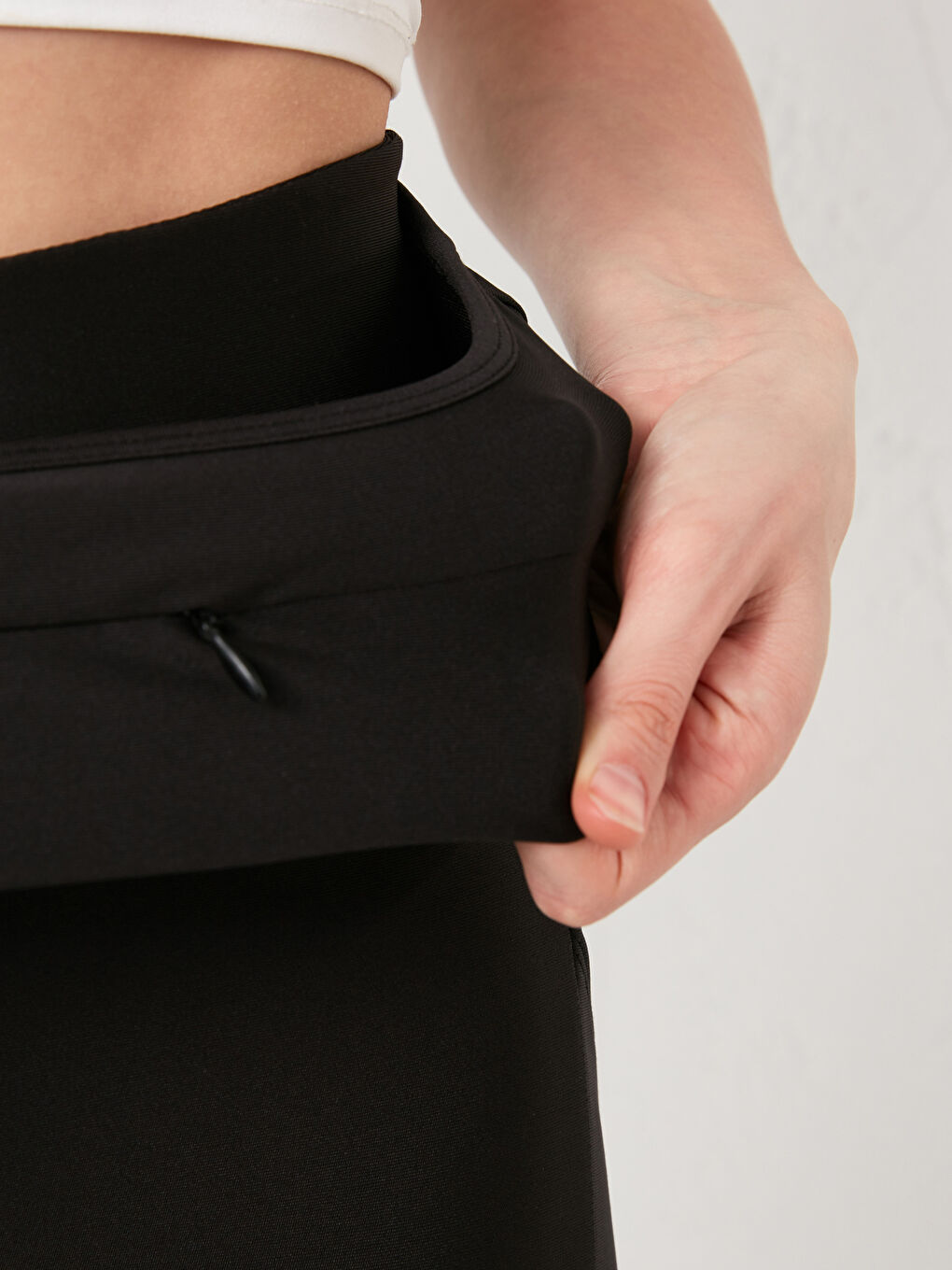 Женские спортивные леггинсы с эластичной талией и карманами-6