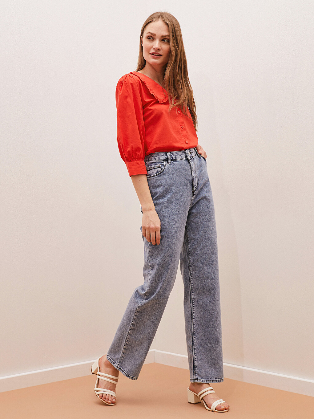 High Waist Mercury Skinny Fit Women's Jean Pants with Pocket Detail-4