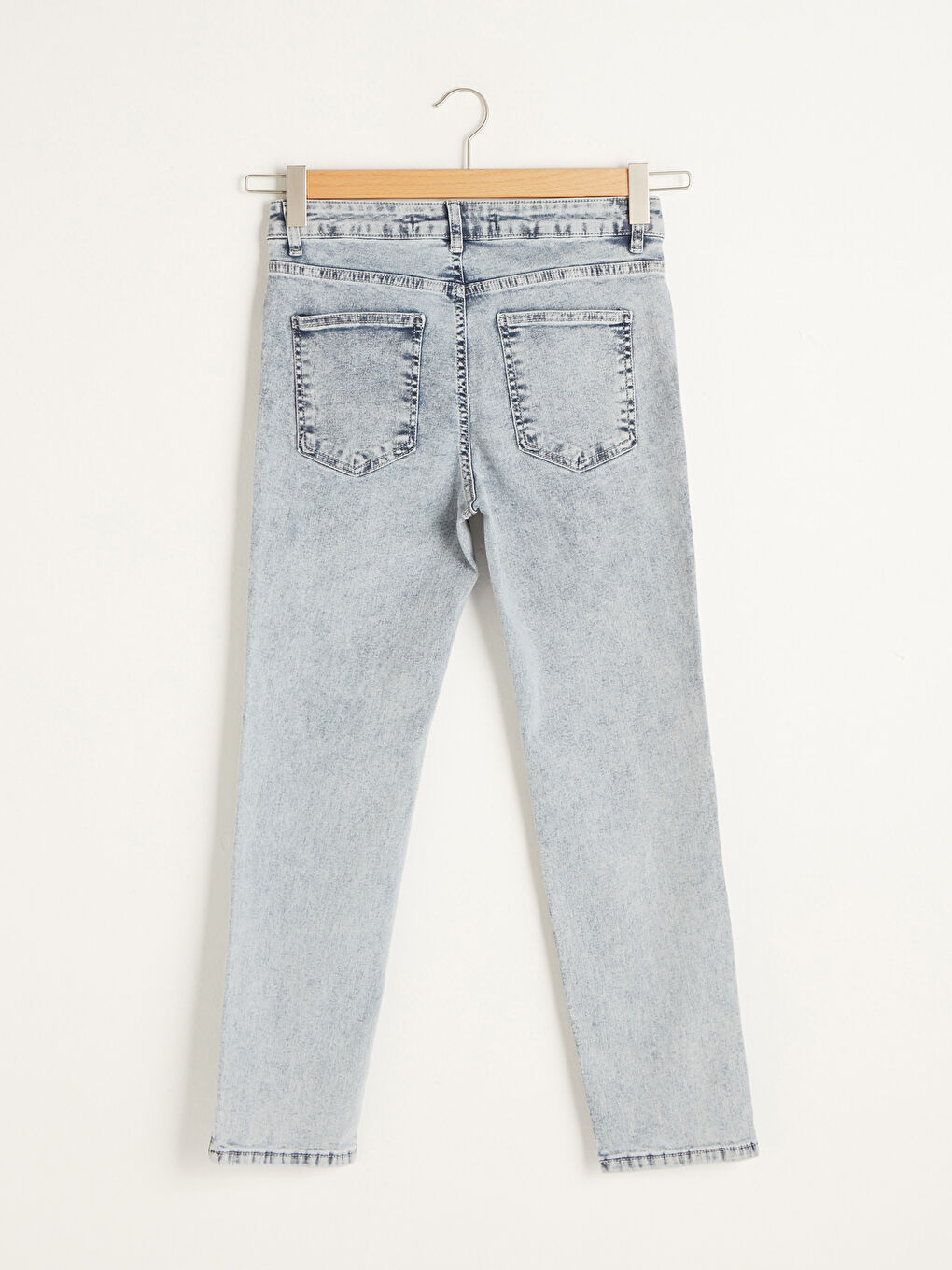 İndigo Yüksek Bel Mercury Skinny Fit Cep Detaylı Kadın Rodeo Jean Pantolon-1