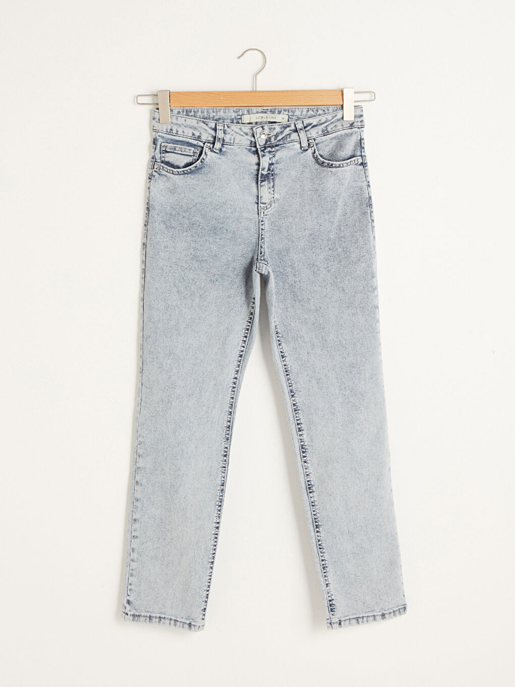 İndigo Yüksek Bel Mercury Skinny Fit Cep Detaylı Kadın Rodeo Jean Pantolon