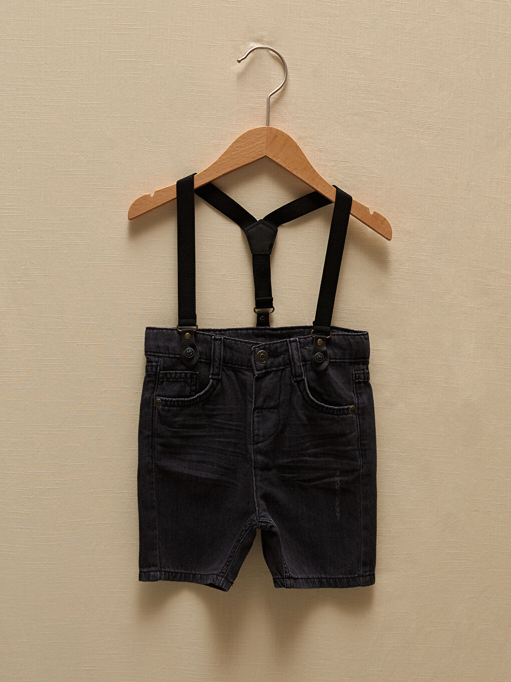 LCW baby Low Crotch Fit Basic Baby Boy Jean Shorts and Pants Strap 2 Pieces -S1GS16Z1-M0U