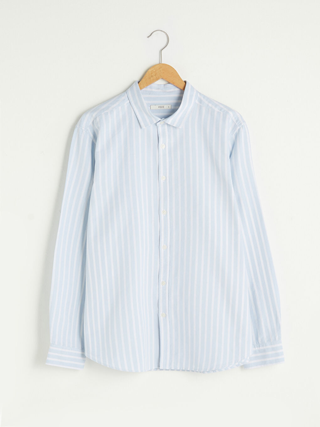 XSIDE Regular Fit Long Sleeve Striped Men's Shirt -S1GS45Z8-RMP