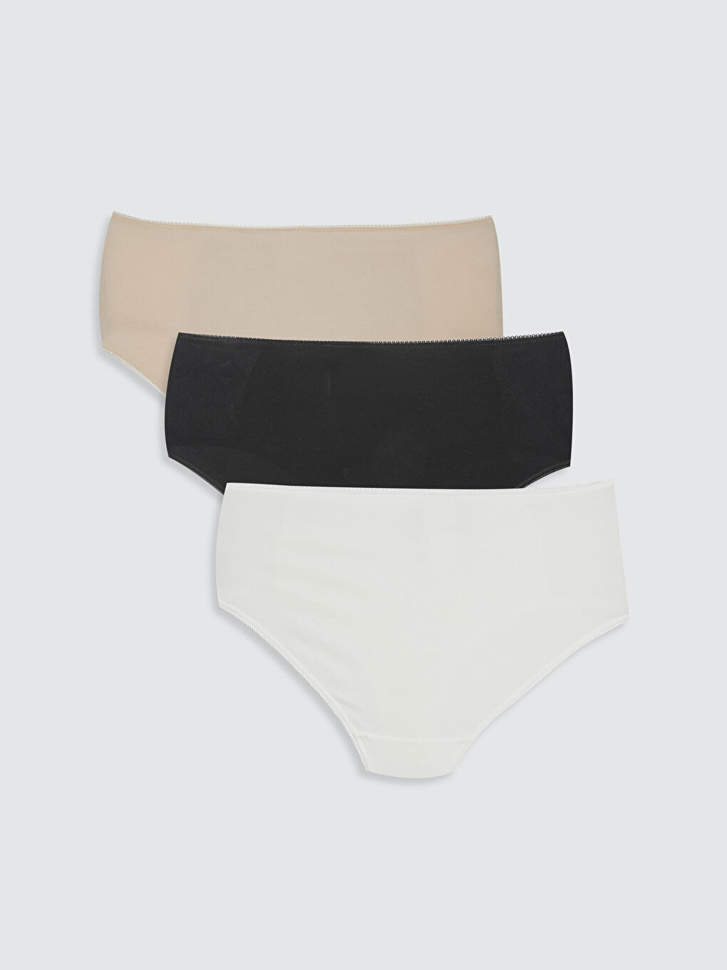 Siyah Dantelli Kadın Hipster Külot 3'lü-1