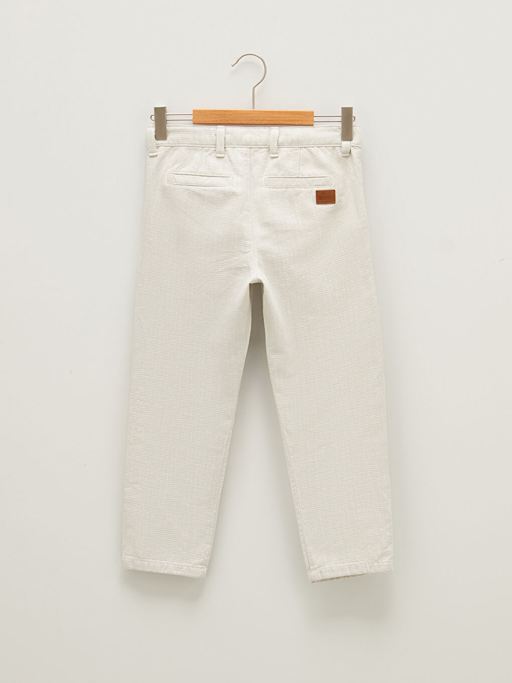بنطلون تشينو قطن أساسي للأولاد-5