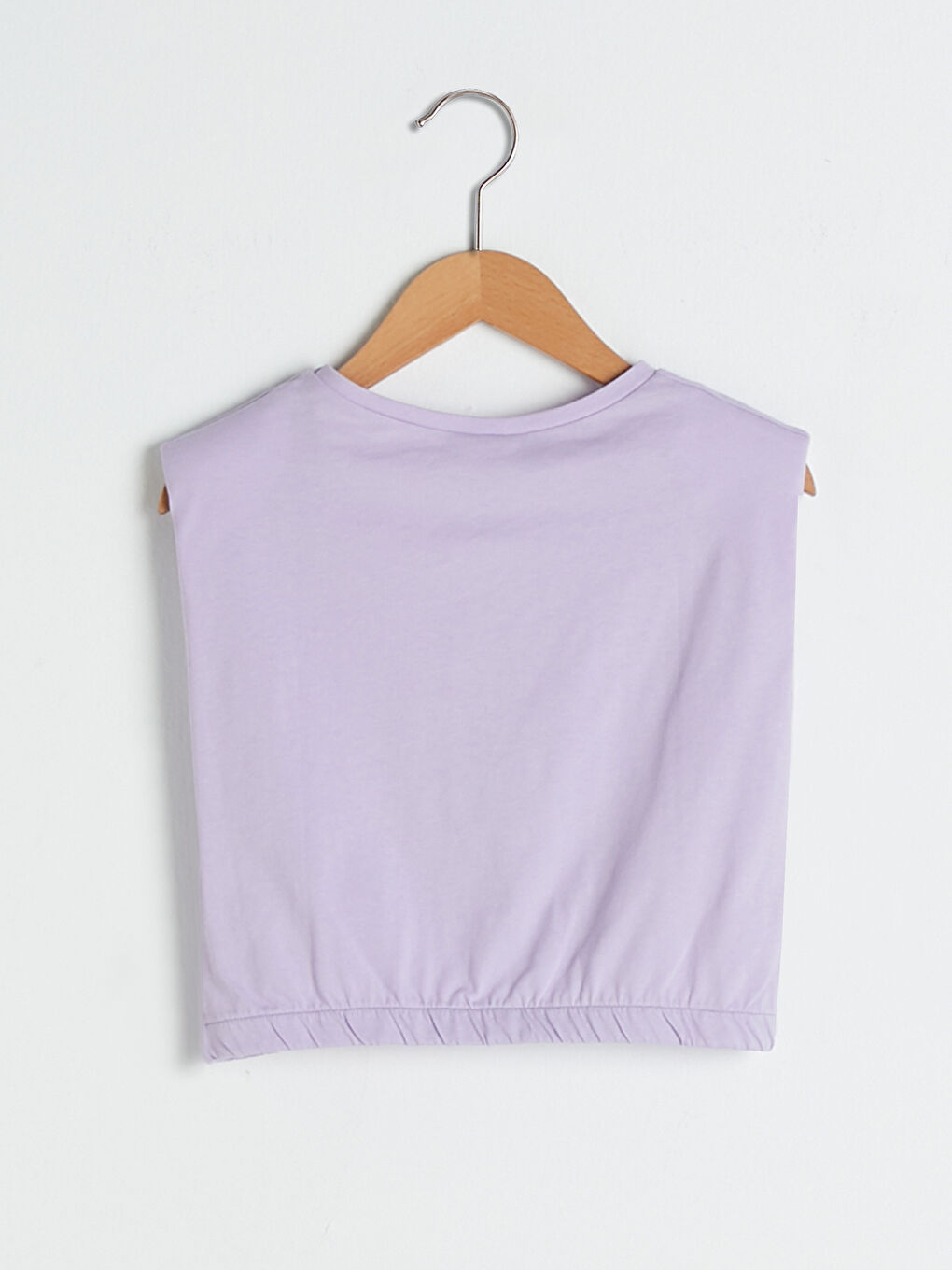 سويت شيرت بناتي بياقة دائرية سادة-1