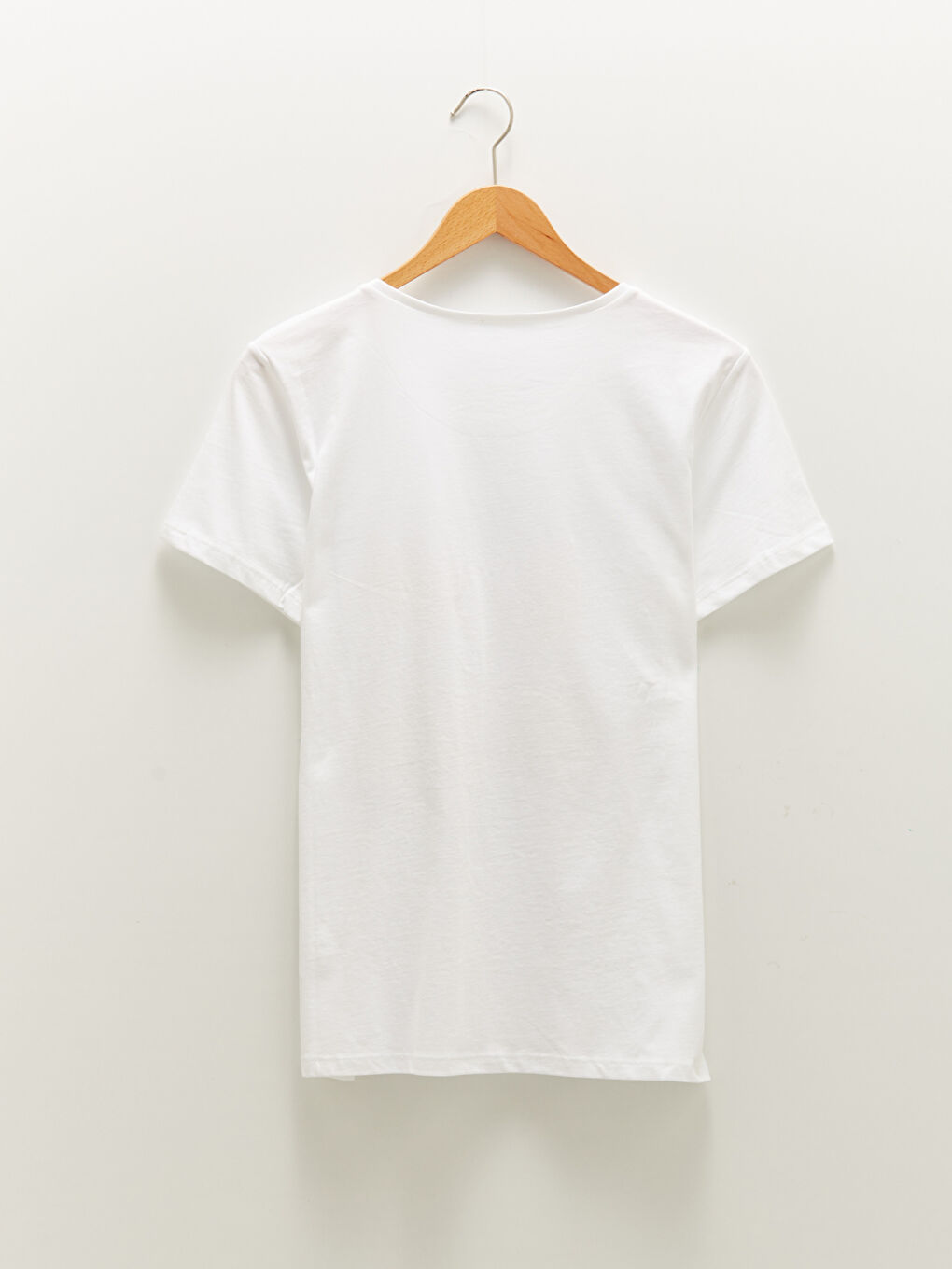 Beyaz Bisiklet Yaka Baskılı Kısa Kollu Pamuklu Kadın Pijama Takımı-7