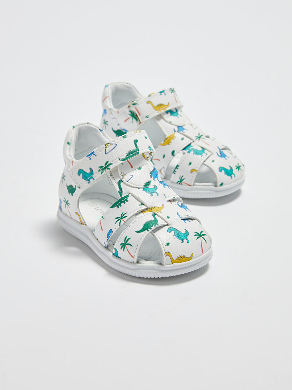 Beyaz Cırt Cırtlı Erkek Bebek İçi Deri Astarlı İlk Adım Ayakkabısı-2