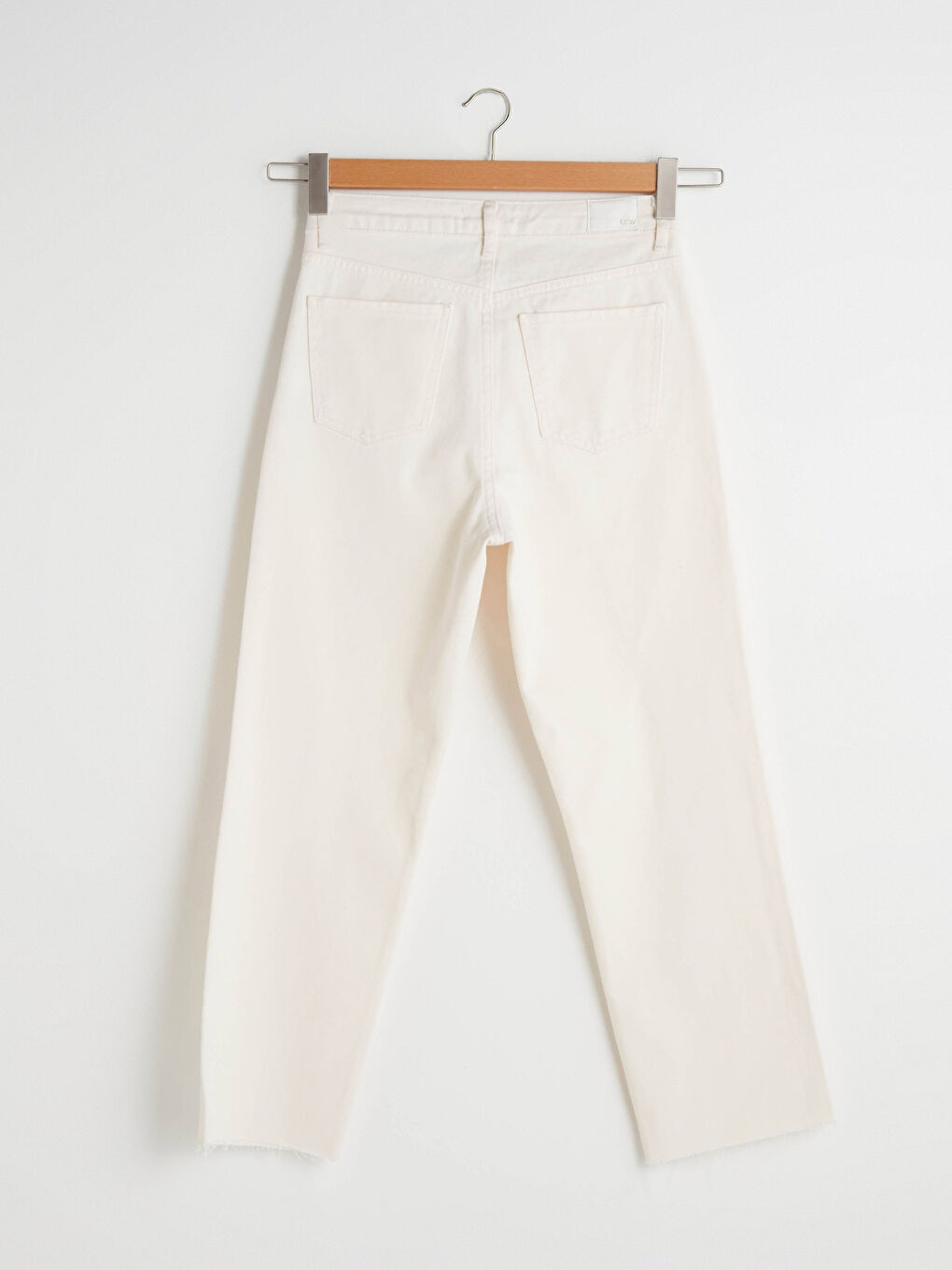 Hohe Taille Quecksilber Schmal Geschnittene Damenjeans-6