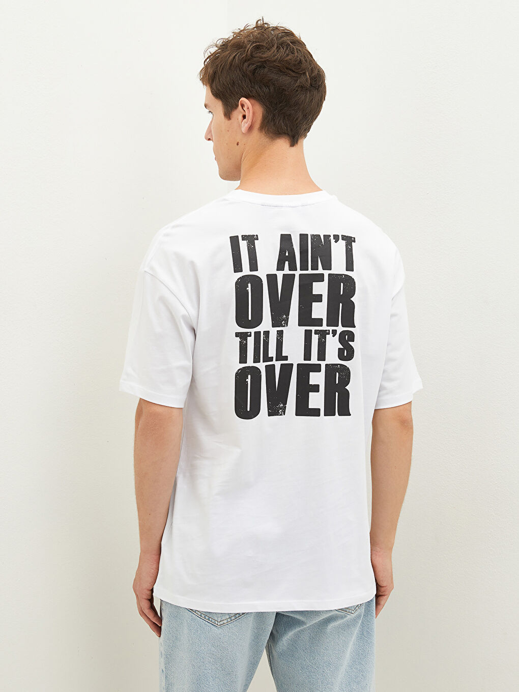 T-shirt pour Hommes en Jersey Imprimé Rocky à Col Rond et Manches Courtes-5