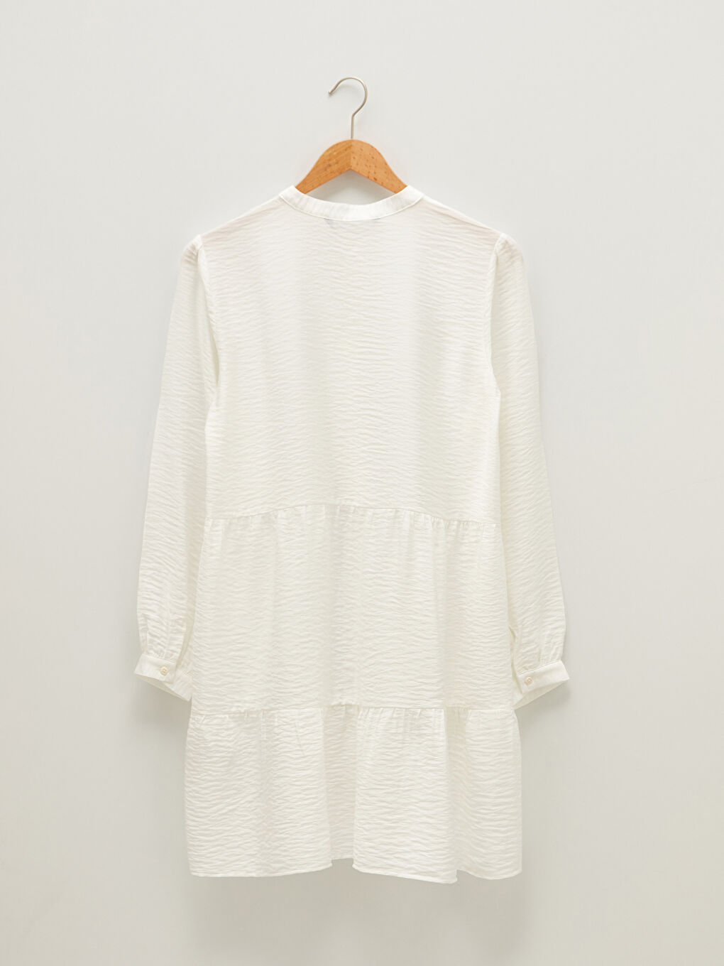 Tunică pentru Femei cu Guler de Judecător, Simplă, Mânecă Lungă-6