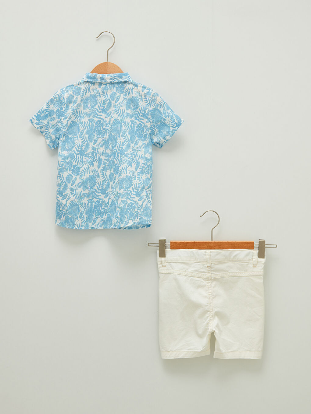 Short Sleeve Printed Cotton Baby Boy Shirt and Shorts Set of 2-1