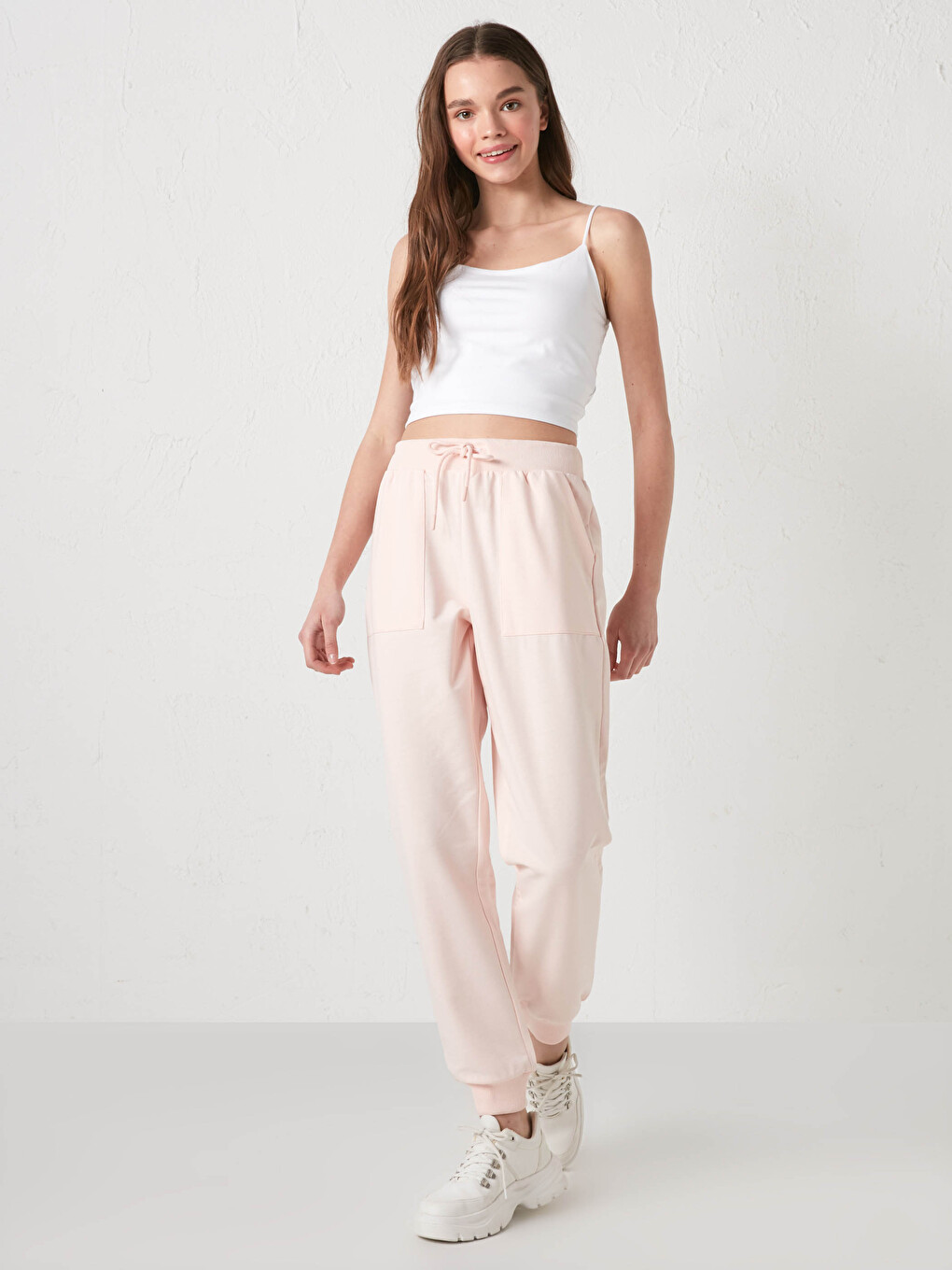 Elasticated Waist Women's Sweatpants-1