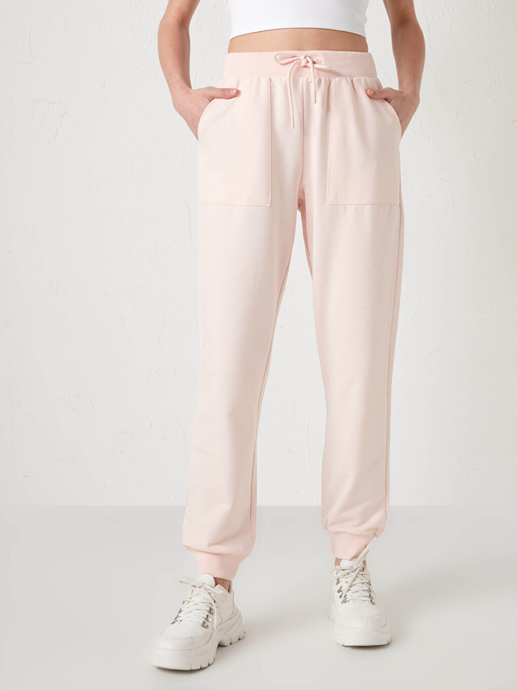 Elasticated Waist Women's Sweatpants-3
