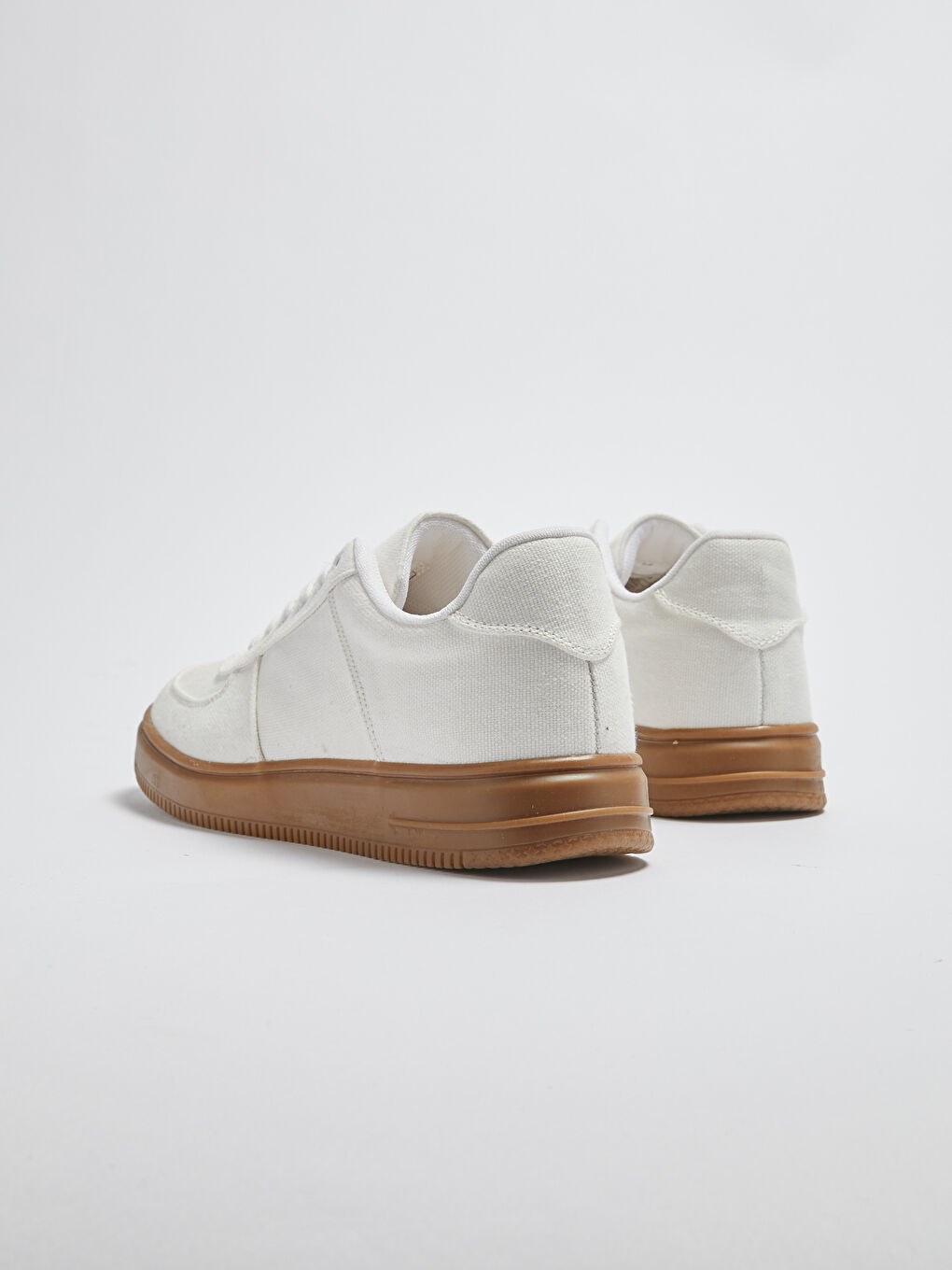 Beyaz Erkek Bağcıklı Spor Ayakkabı-5