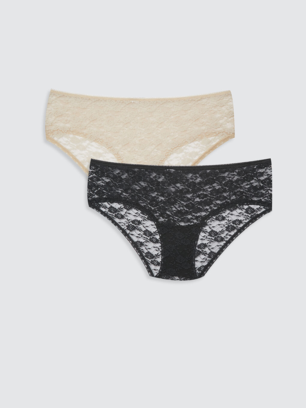 Siyah Dantelli Klasik Külot 2'li