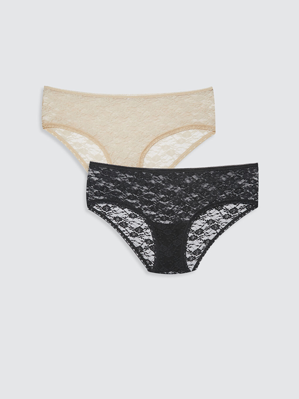 Siyah Dantelli Klasik Külot 2'li-1