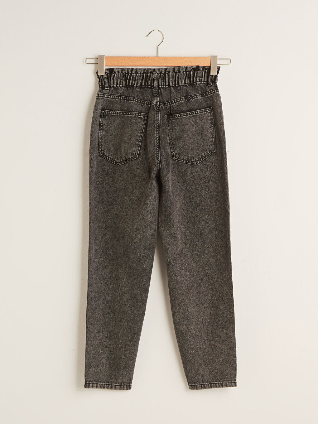 Jean Rodeo Taille Haute Décontracté Longueur Cheville pour Femmes-7