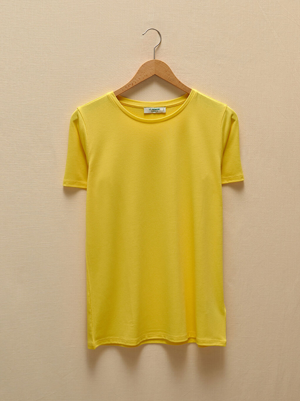 Crew Neck Plain Short Sleeve Women's T-Shirt-5