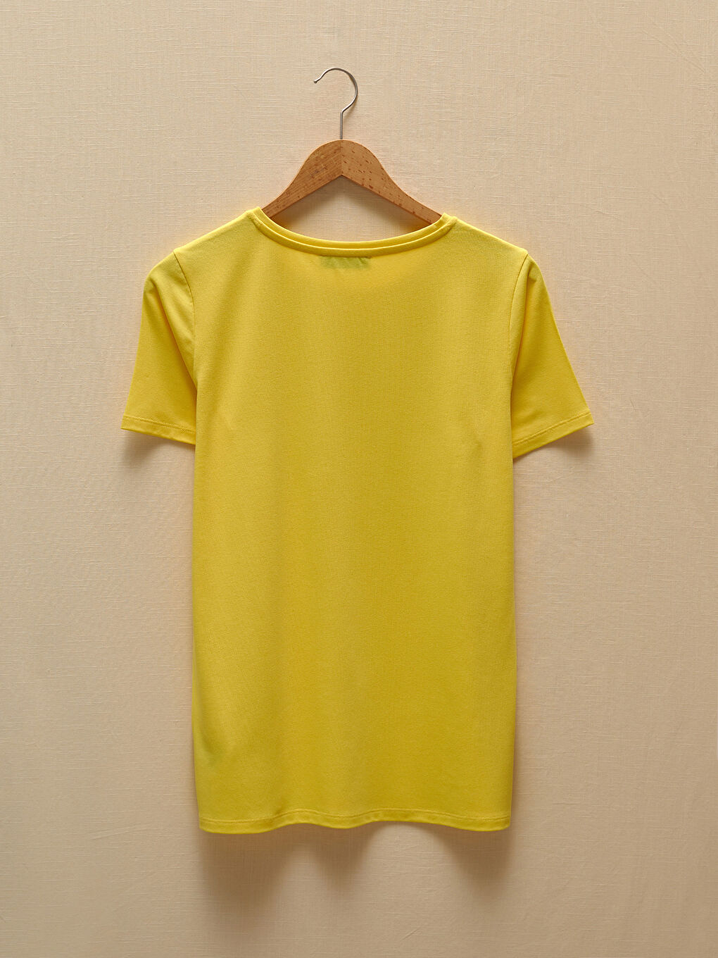 Crew Neck Plain Short Sleeve Women's T-Shirt-7