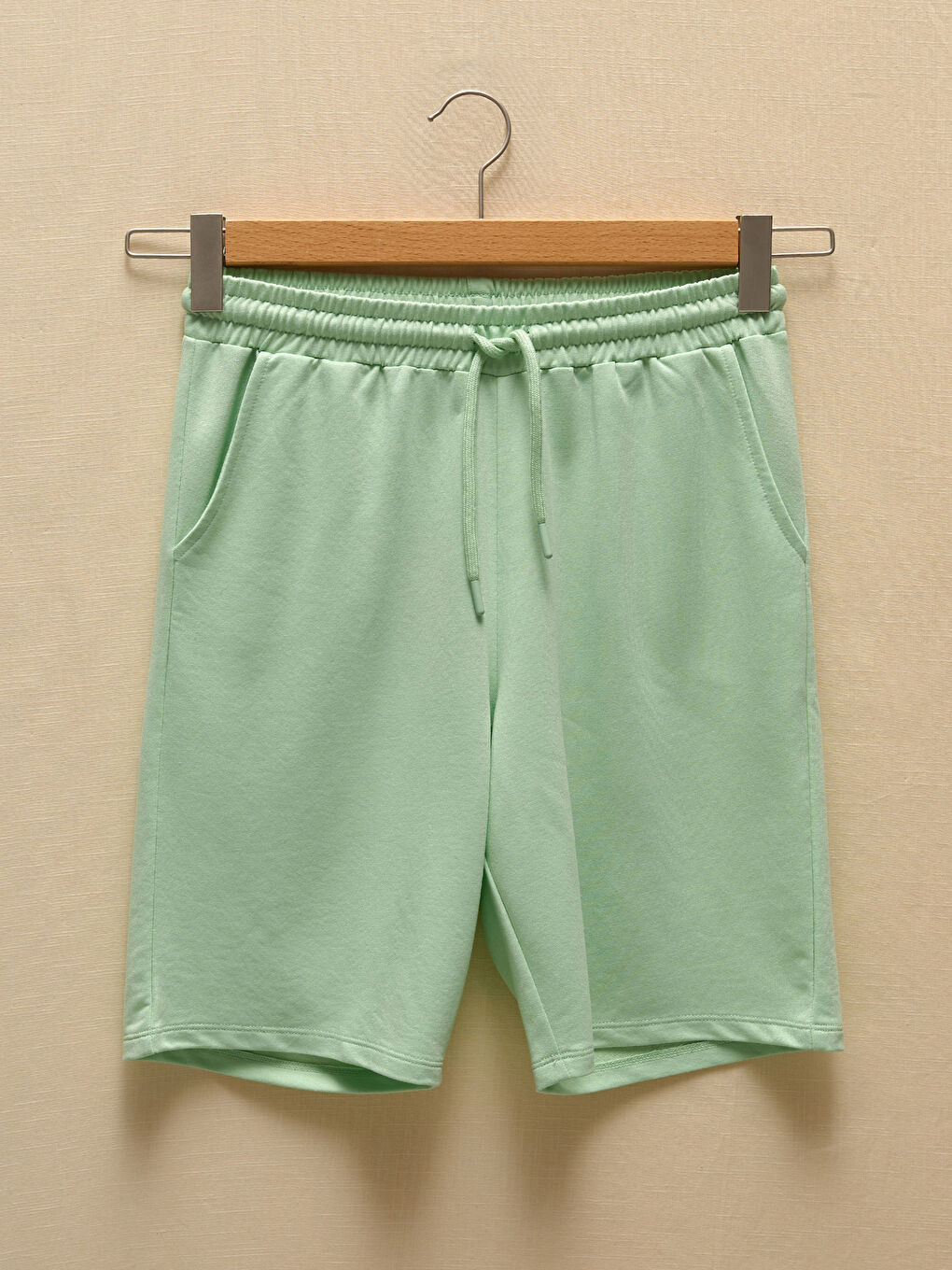 Shorts à Taille Élastique avec Détails de Poches pour Femmes-4