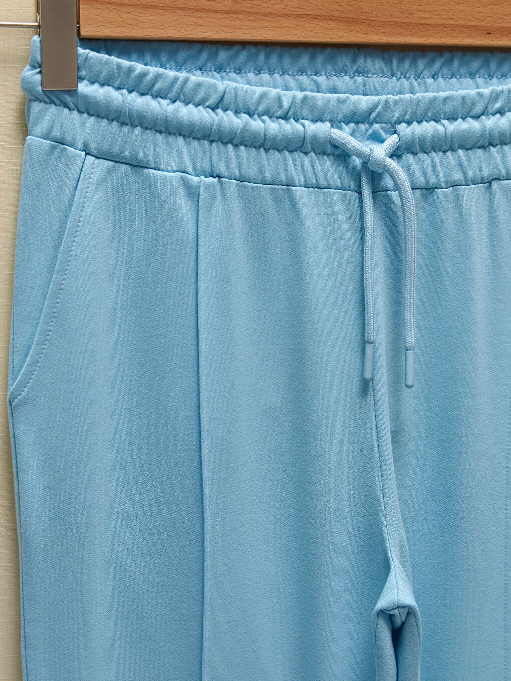 Elastic Waist Regular Pocket Detailed Women's Sweatpants-5