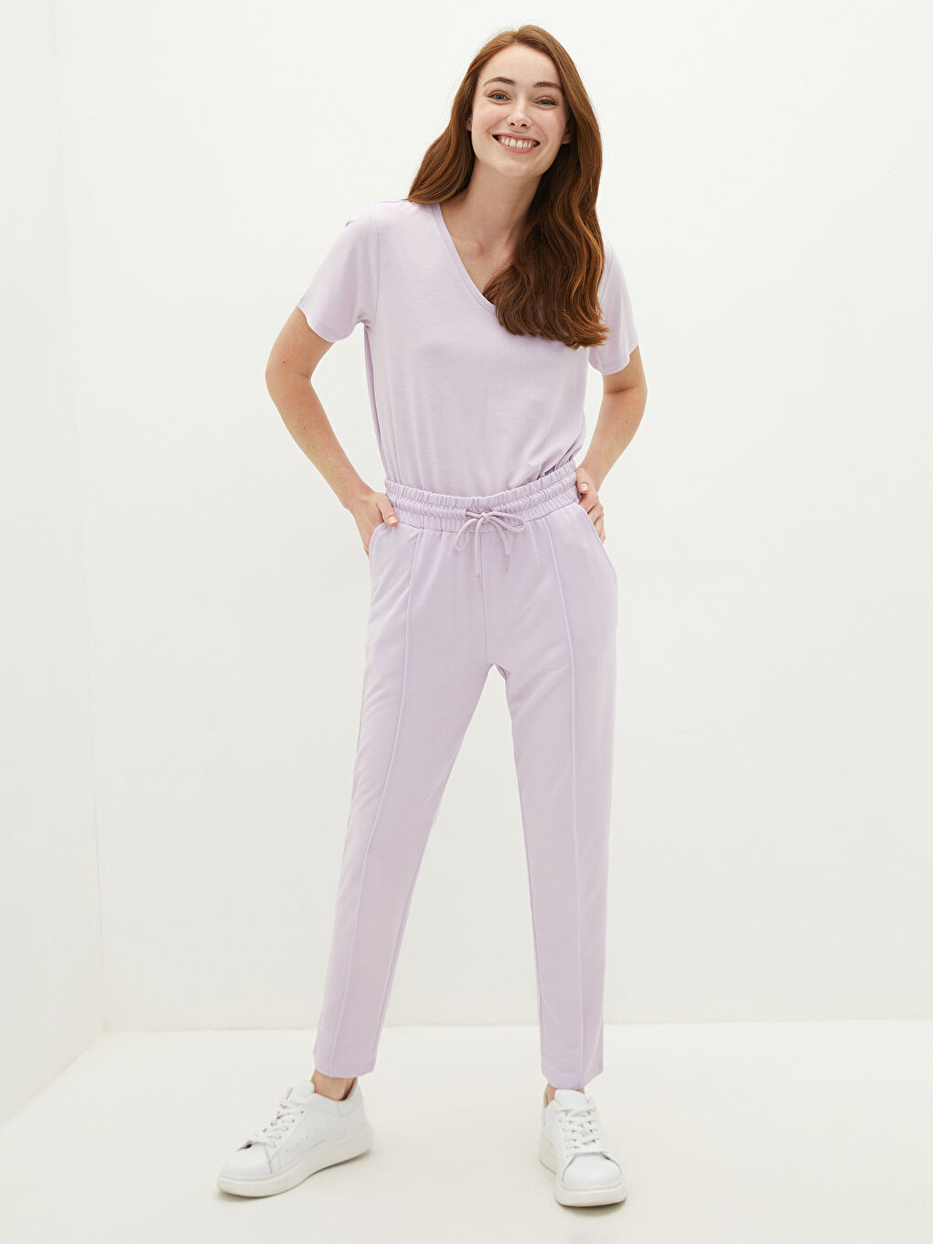 LCWAIKIKI Basic Woman LILAC Sweatpants -S1H387Z8-G0W