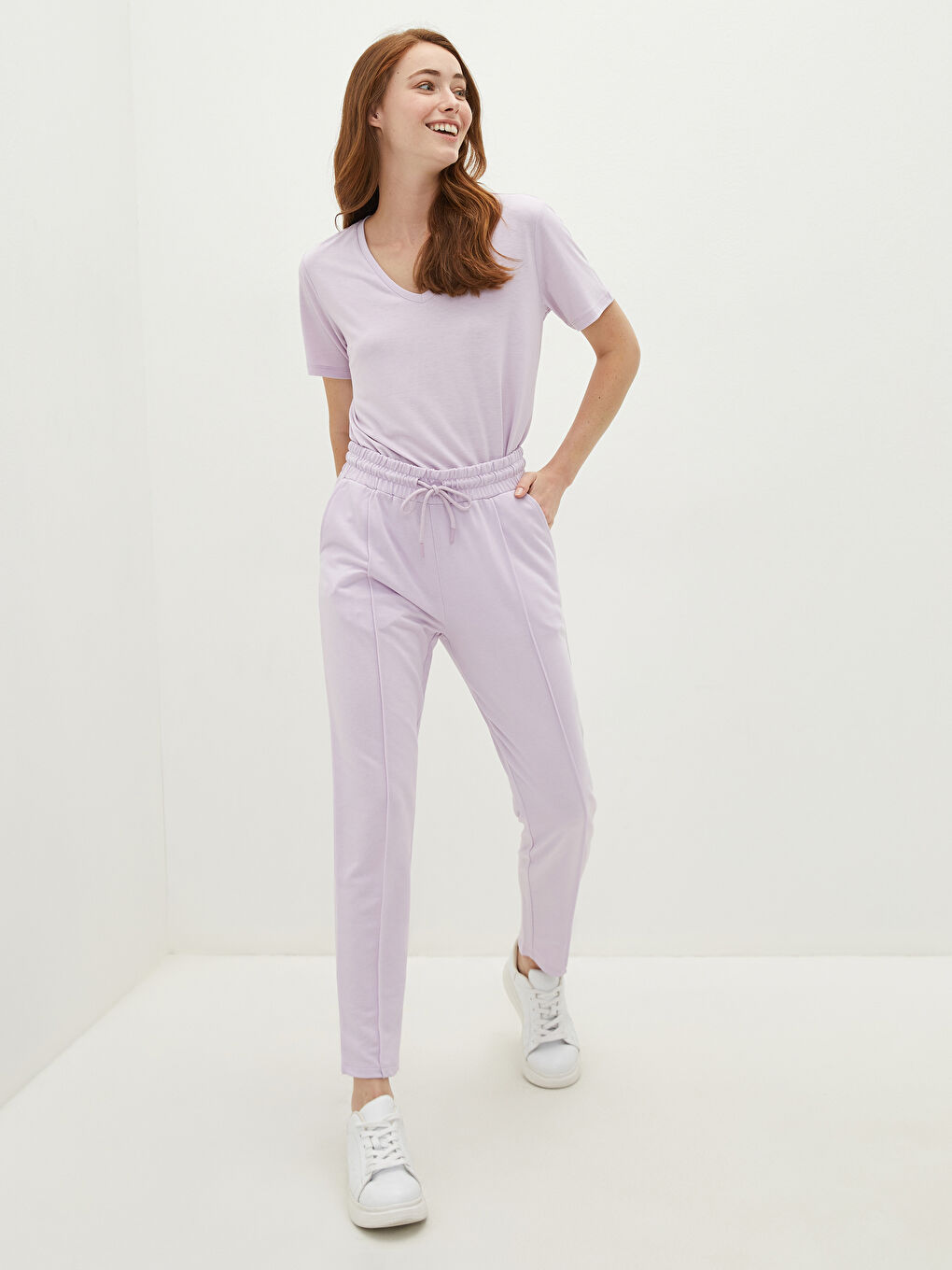 LCWAIKIKI Basic Woman LILAC Sweatpants -S1H387Z8-G0W